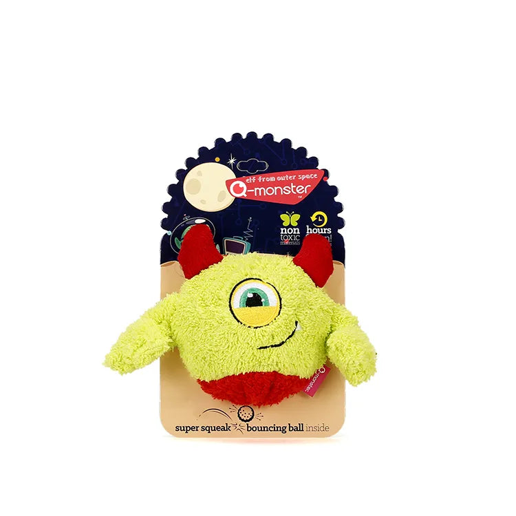 Dog Squeaky Toy Sound in Light Green Monster