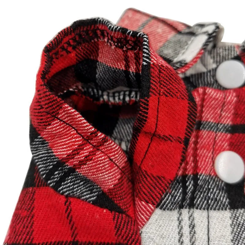 Dog Plaid Shirt