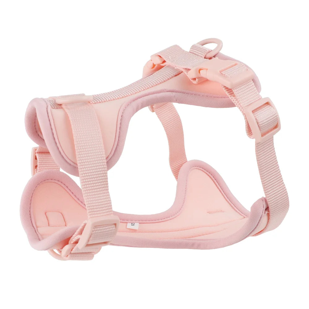 Double Harness For Dogs in Harness Pink