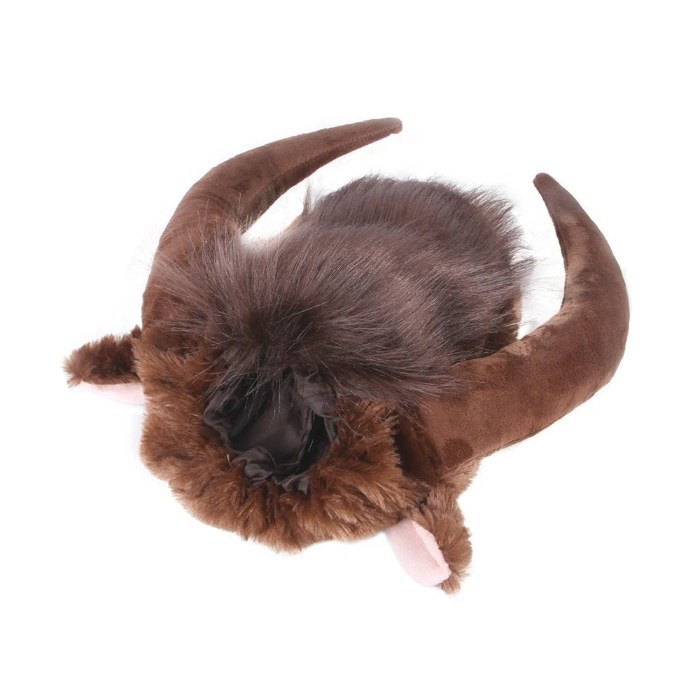 Cow Horns For Dogs Costume in Brown