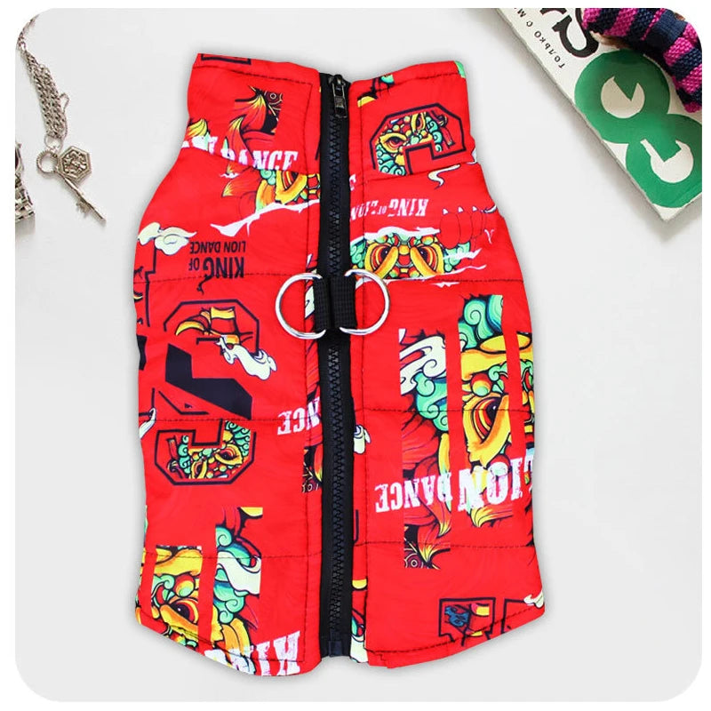 Dog Jacket Waterproof in Red