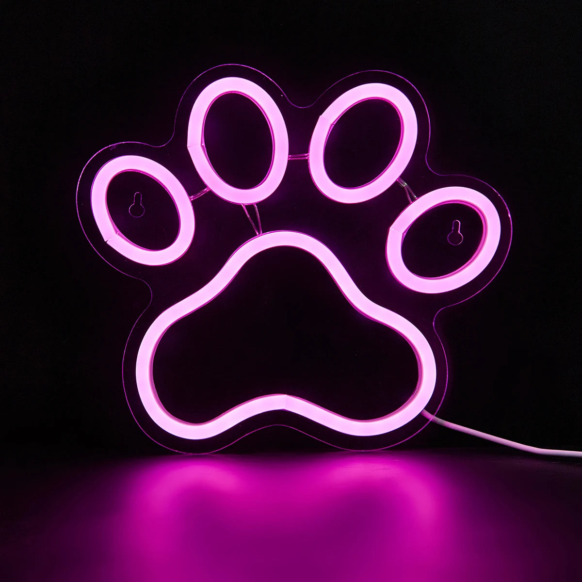 LED Neon Dog Paw