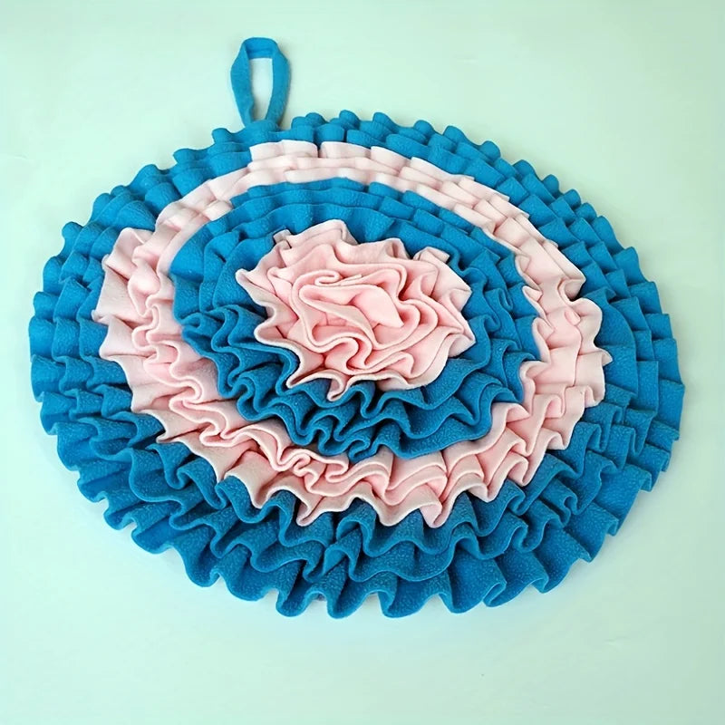 Snuffle Mats For Small Dogs in Duck Blue & Pink