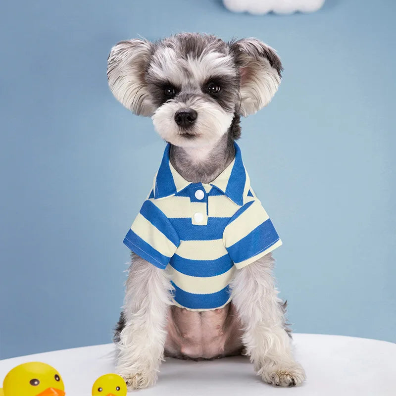 Dog Polo Shirt in Blue