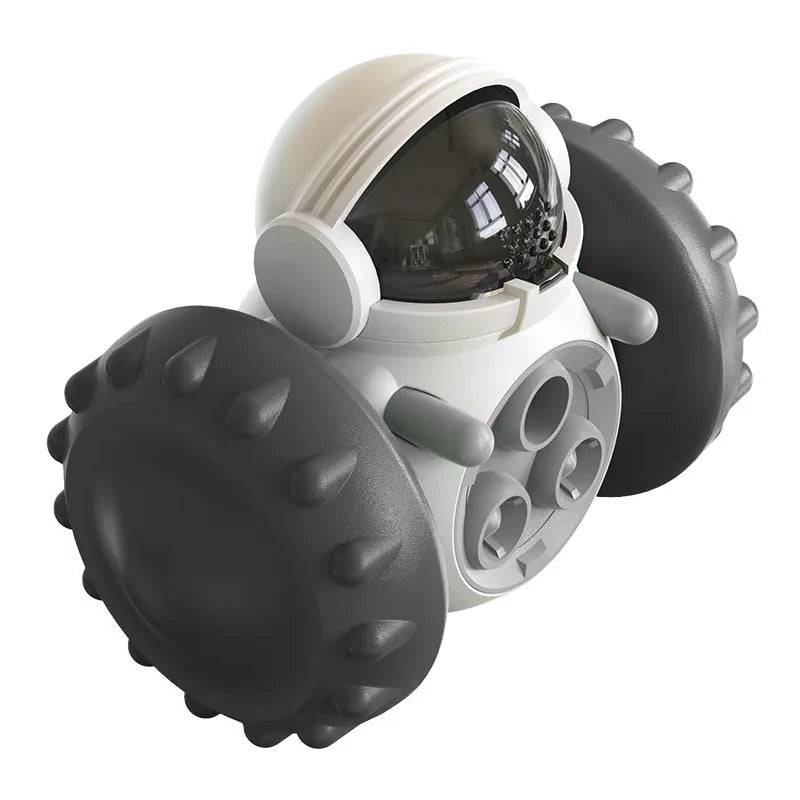 Dog Treat Leaking Toy in White and Black