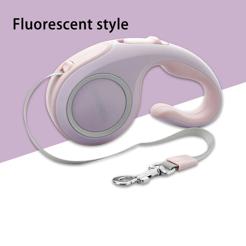 Dog Leashes Retractable in Fluorescent Purple