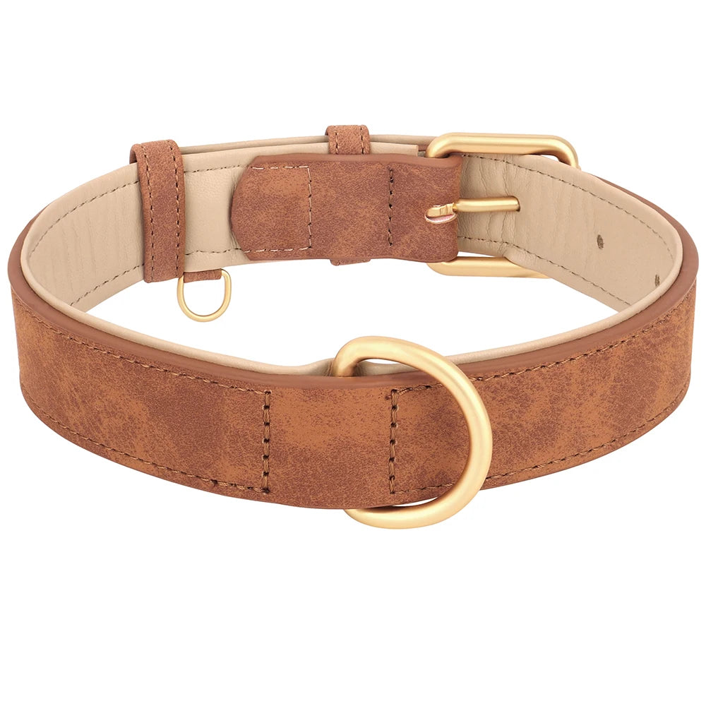 Leather Dog Collar in Brown