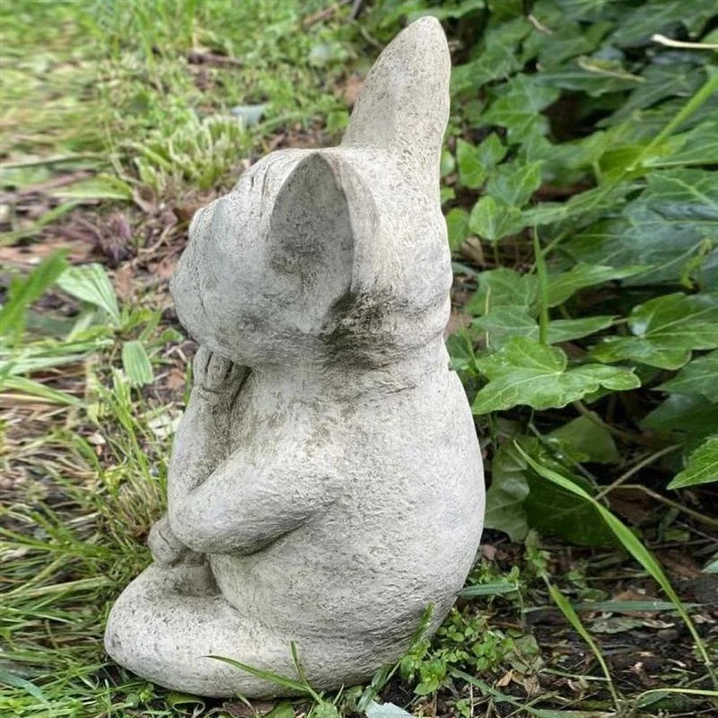 Meditating Dog Statue