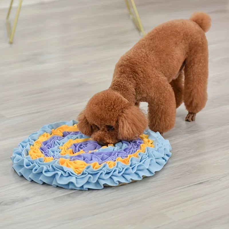 Snuffle Mats For Small Dogs in Blue & Orange