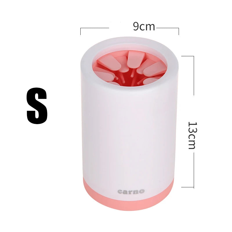 Dog Paw Cleaning Station in Pink small