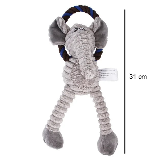 Dog Plush Toys Squeaky in Elephant