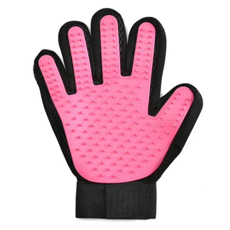 Dog Grooming Glove in Pink