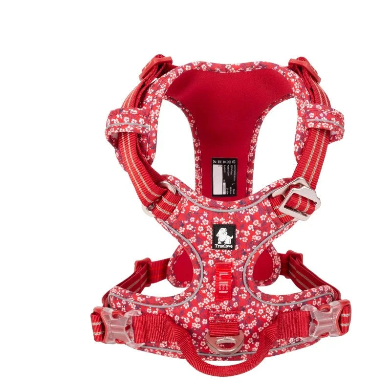 Dog Harness in Poppy Red