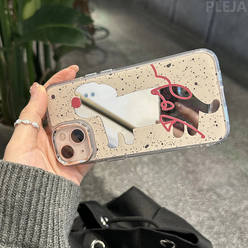 A Mirror Dog Phone Case for iPhone
