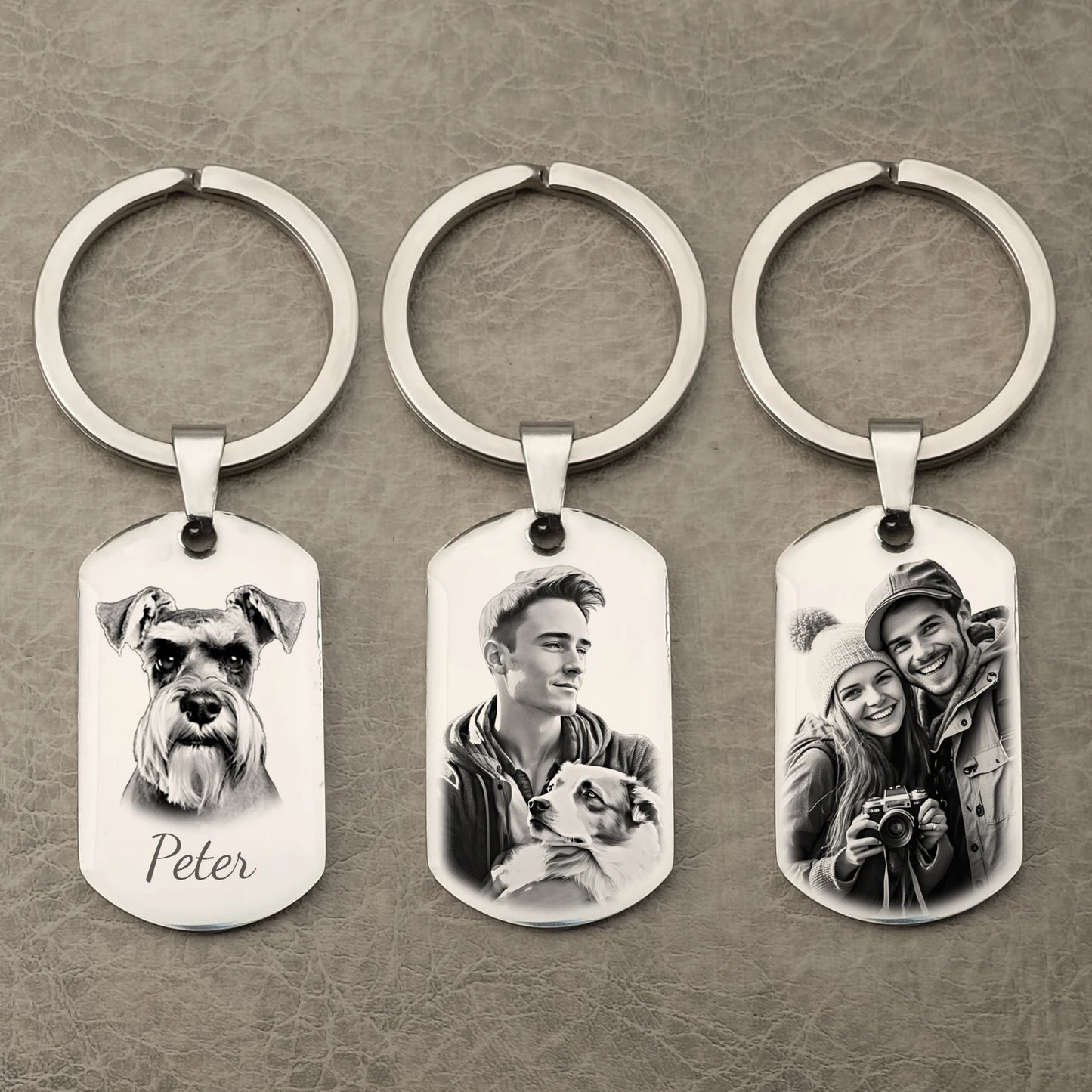 Personalized Dog Keychain