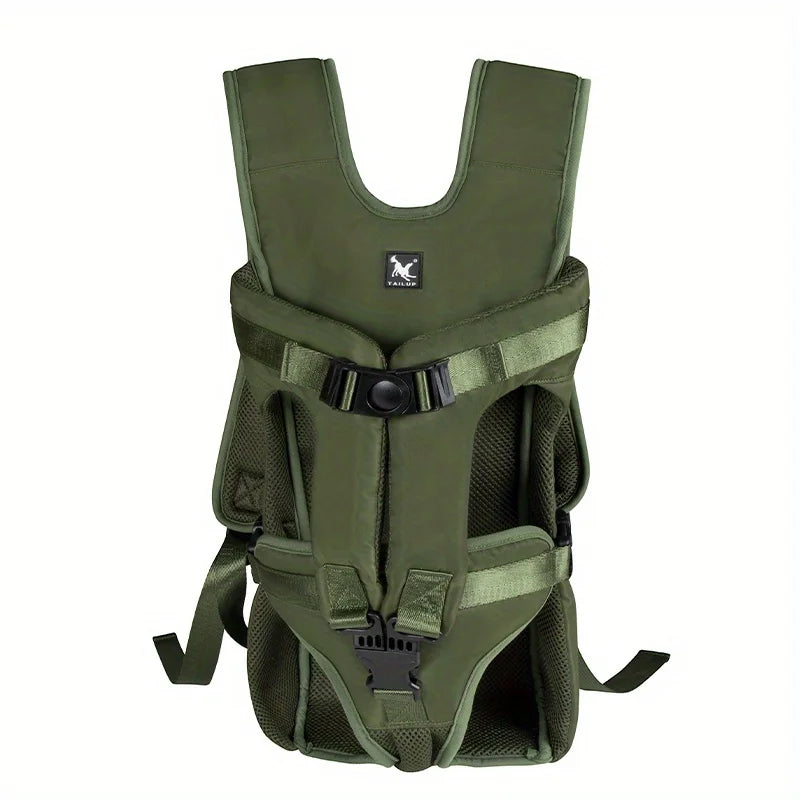 Dog Backpack Carrier in Green