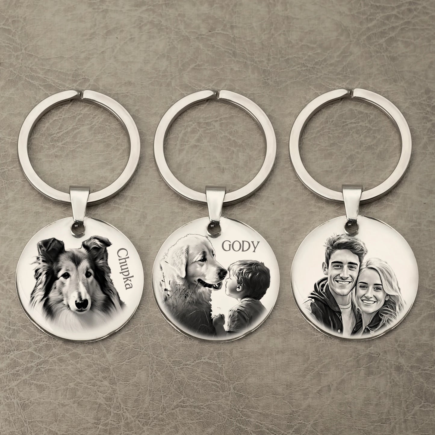 Personalized Dog Keychain