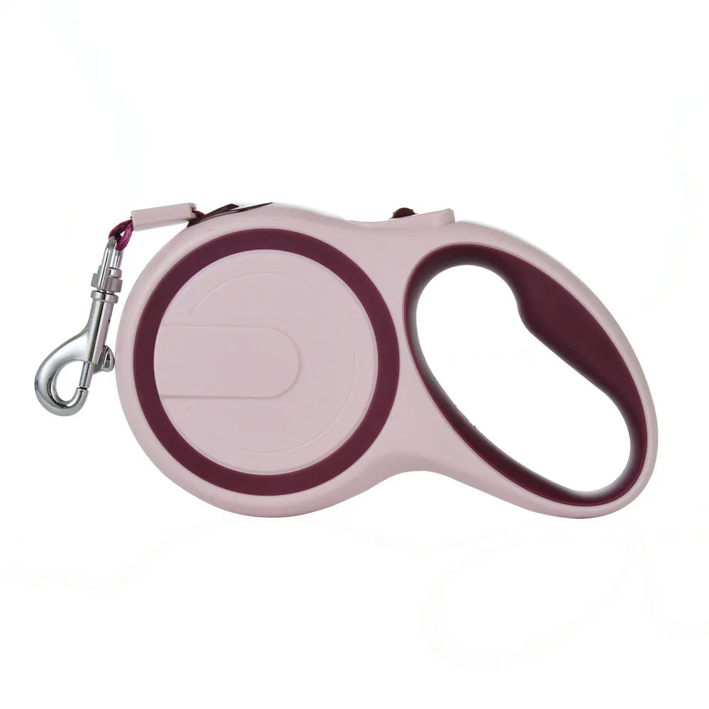 Retractable Dog Leash in Wine Red