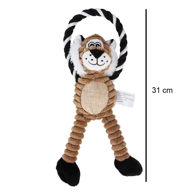 Dog Plush Toys Squeaky in Lion