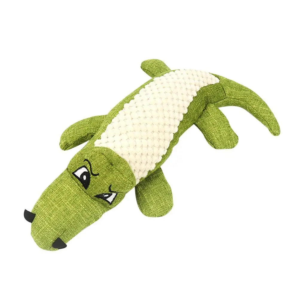Dog Toy Alligator in Green