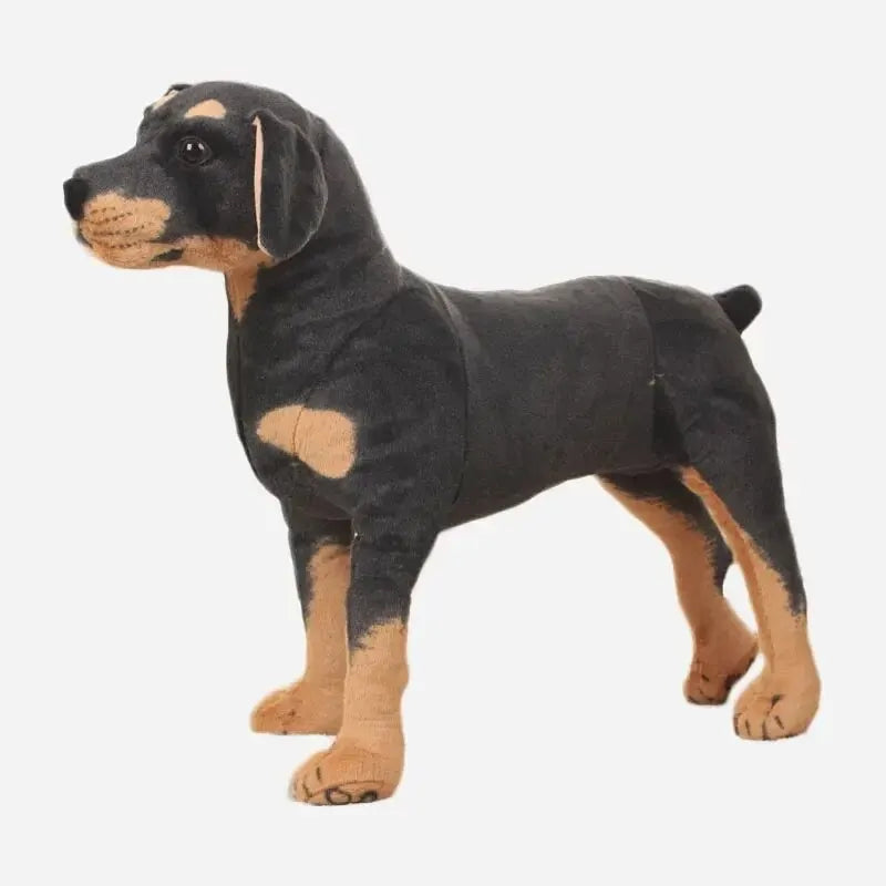 Realistic Stuffed Dog in Black
