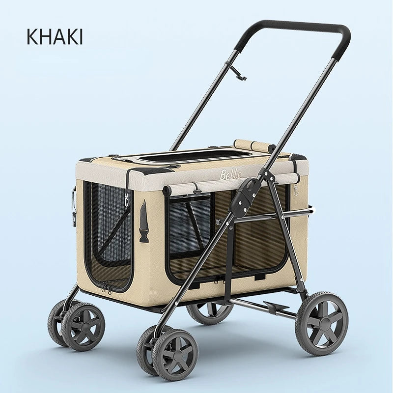 Stroller For Dog in Khaki
