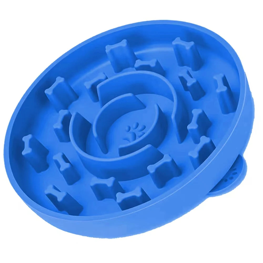 Slow Feeder For Small Dogs in Dark Blue