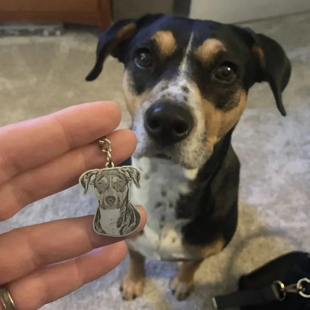 Dog Photo Keychain