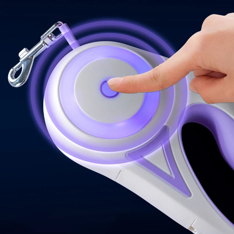 Retractable Dog Leash With Light