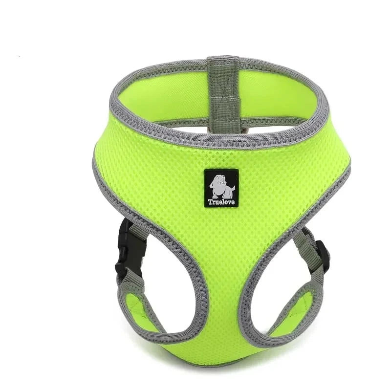 Mesh Dog Harness in Yellow