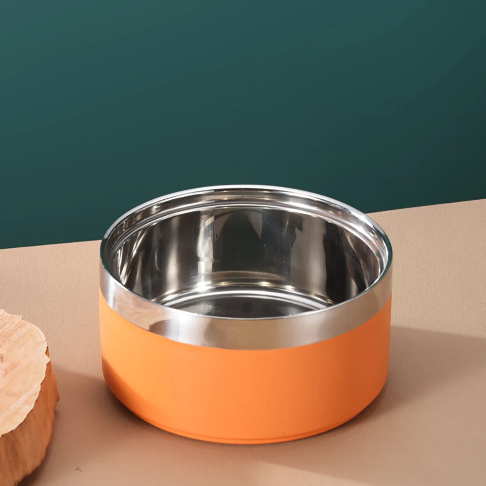 Personalized Dog Bowl in Orange