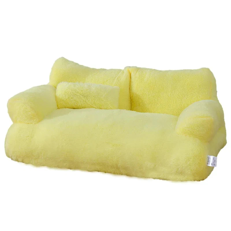 Dog Sofa Bed in Yellow