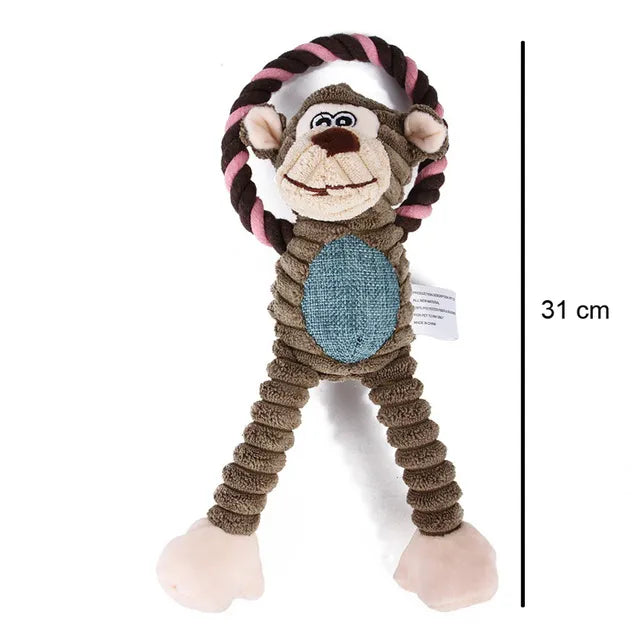 Dog Plush Toys Squeaky in Monkey