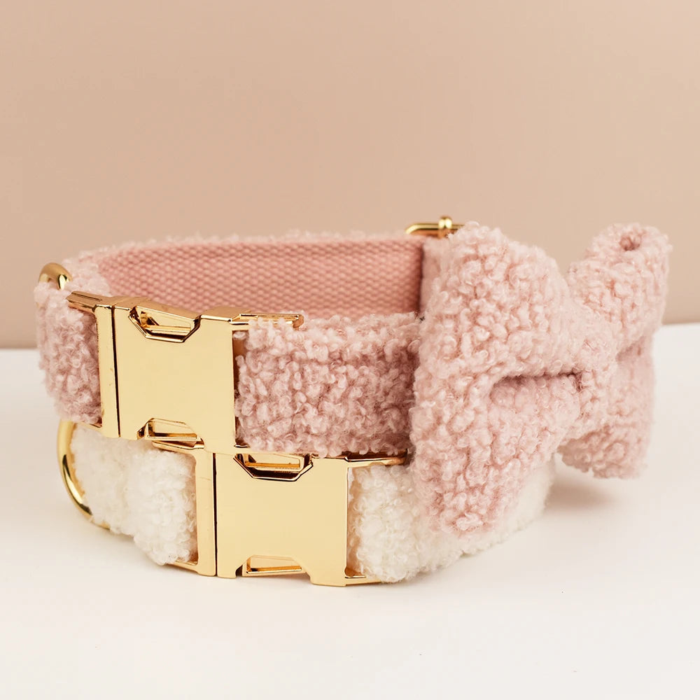 Pink Personalized Dog Collar