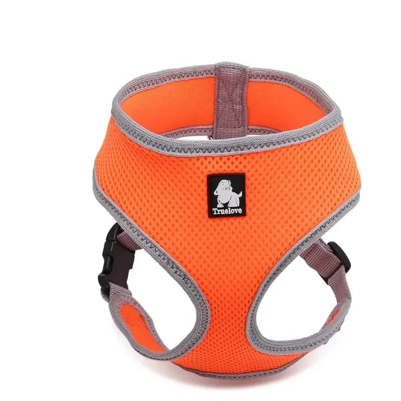 Dog Harness Mesh in Orange