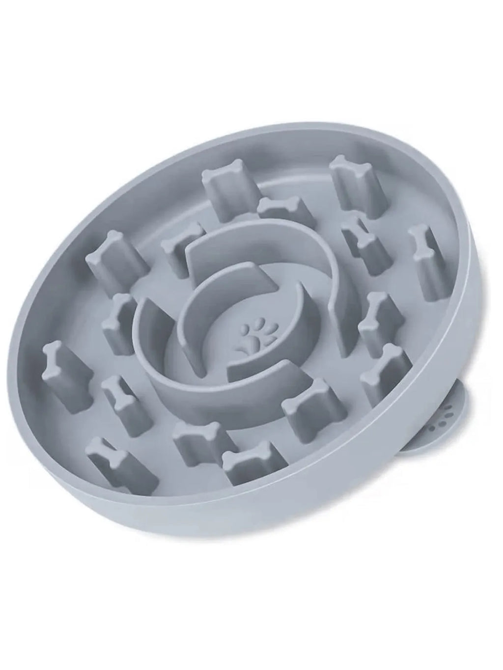 Slow Feeder For Small Dogs in Mature Grey