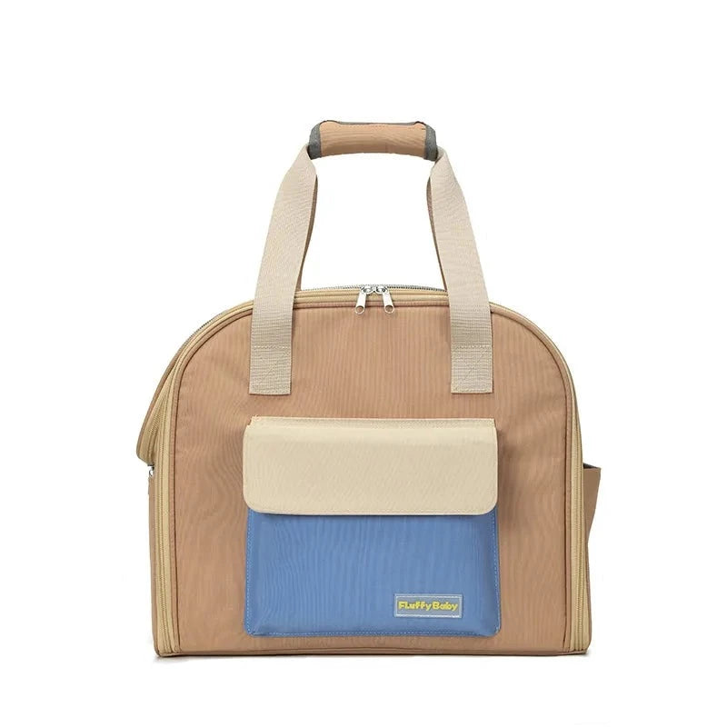 Small Dog Carrier Handbag in Khaki