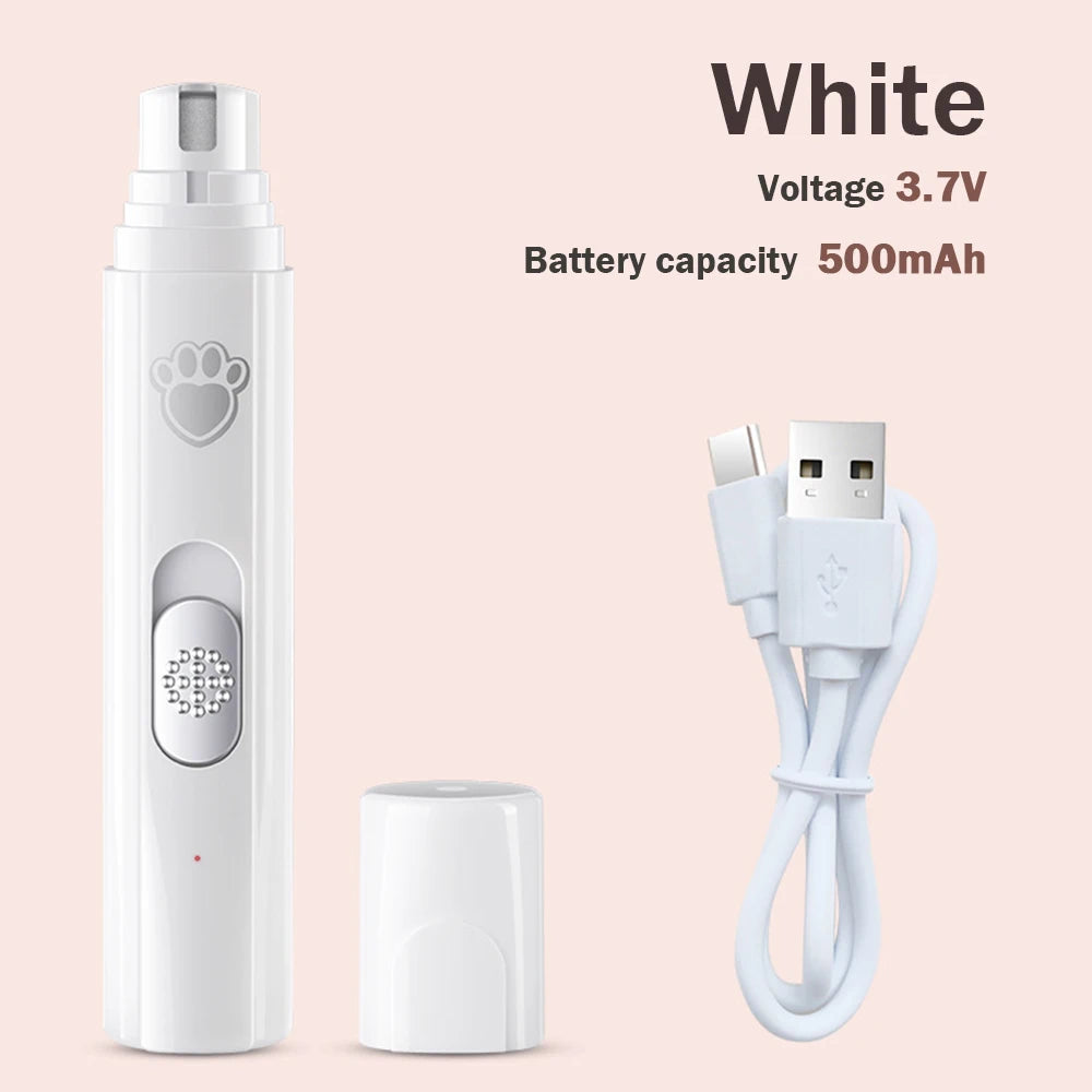 Dog Electric Nail Grinder in White