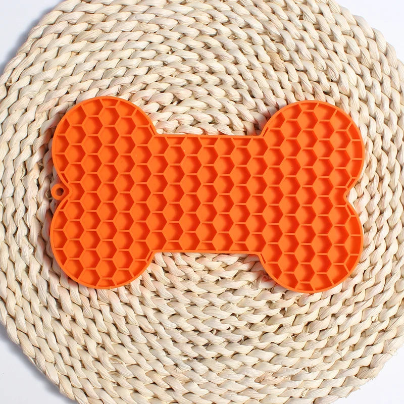 Lick Mat For Dogs in Orange