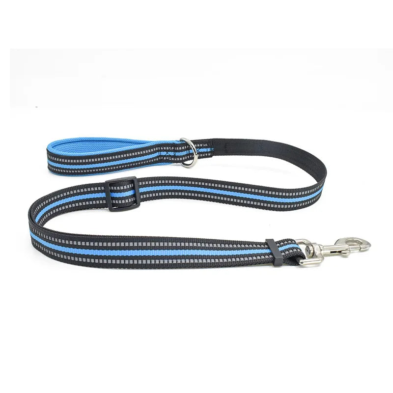 Personalized Dog Harness No Pull in Blue Leash