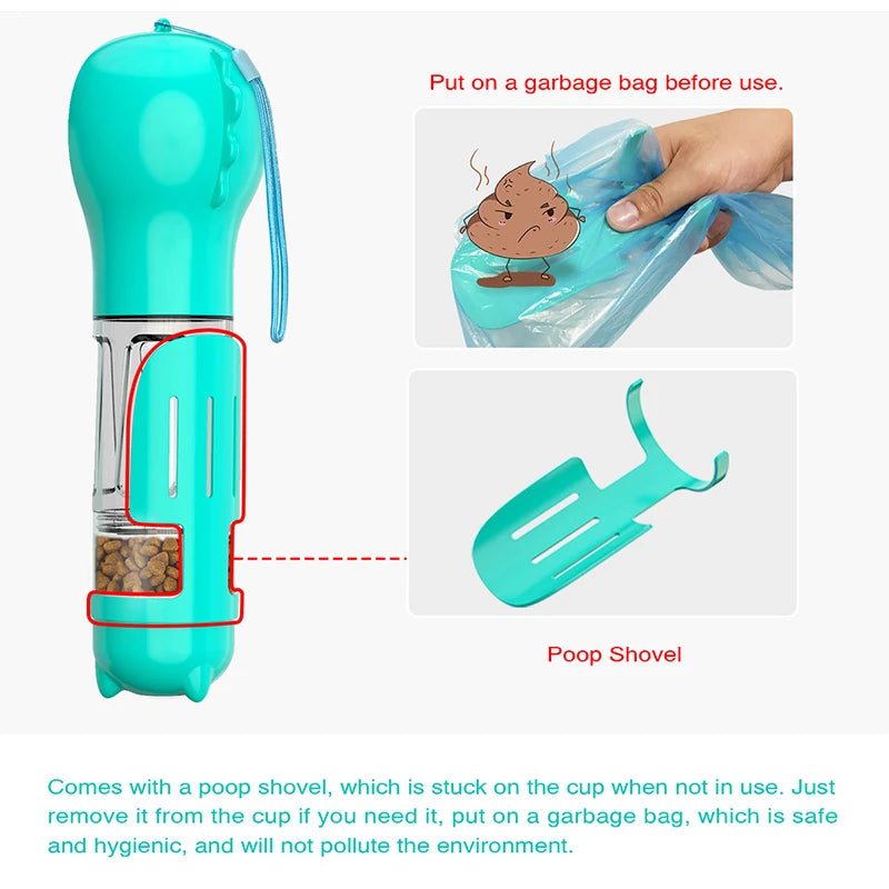 3 In 1 Dog Water Bottle