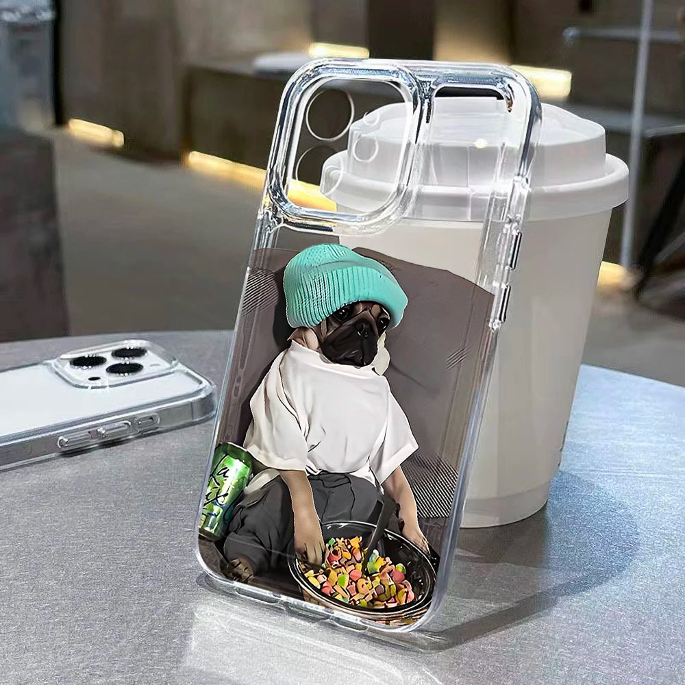 Pug iPhone Case in Clear