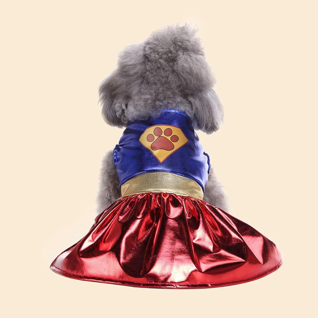 Dog Superhero Costume in Blue