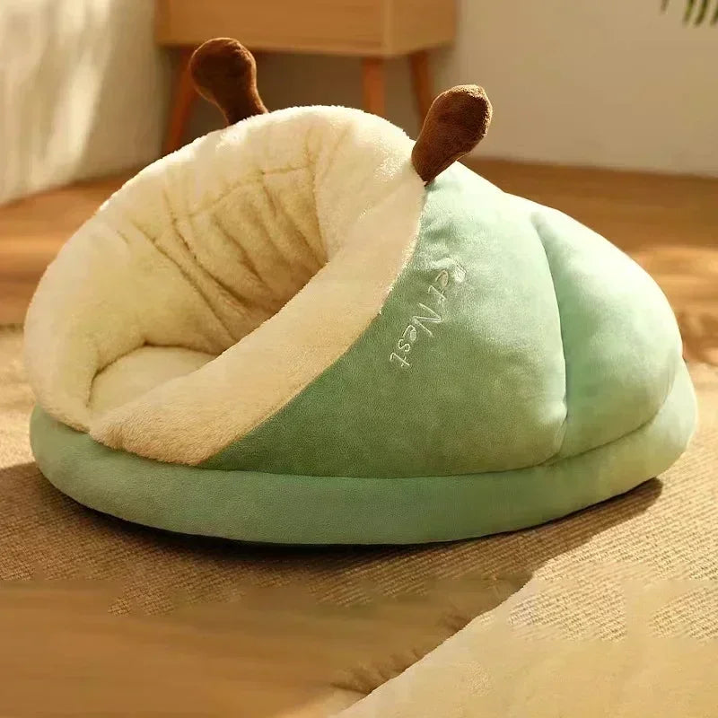 Warm Dog Bed For Small Dog in Green