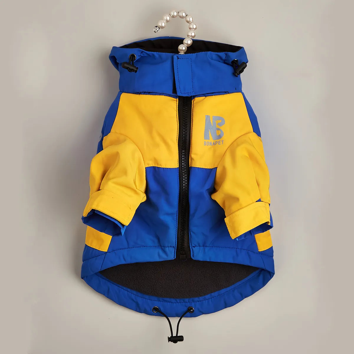 Windproof Dog Jacket in Yellow & Blue
