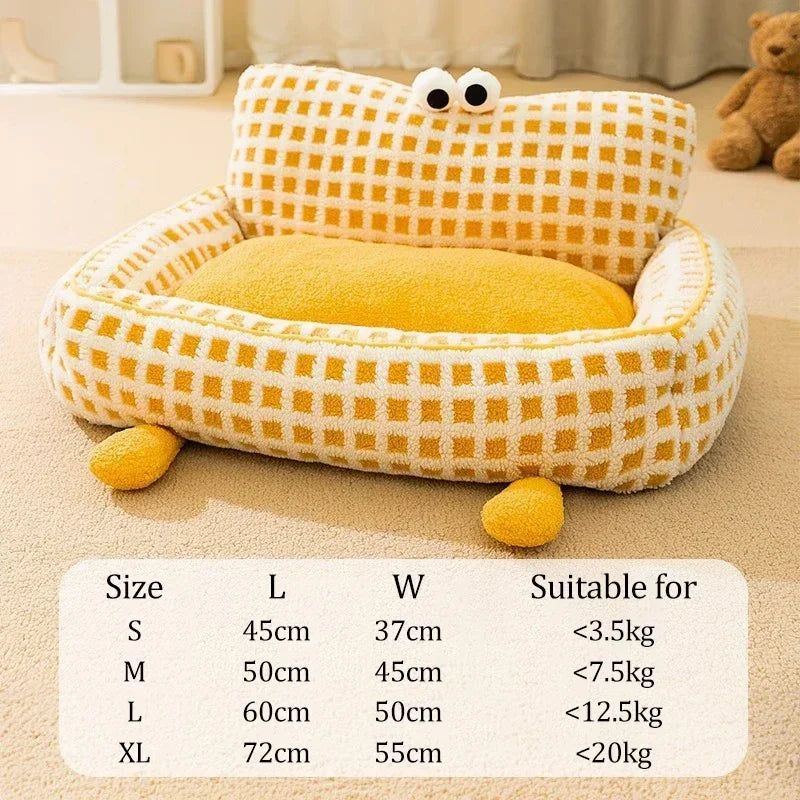 Cute Dog Bed in Yellow