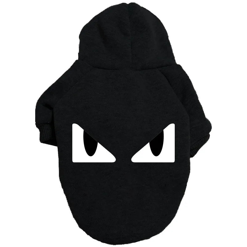 Dog Clothes Hoodies in Black
