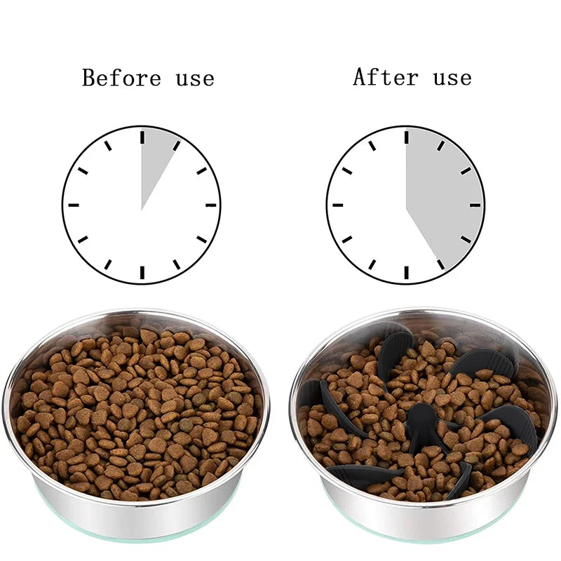 Slow Feeder Insert For Dog Bowl