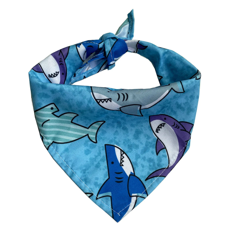 Dog Bandana in Shark Blue