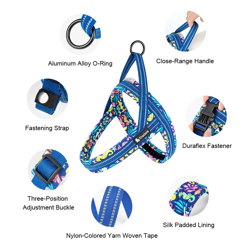 Floral Dog Harness